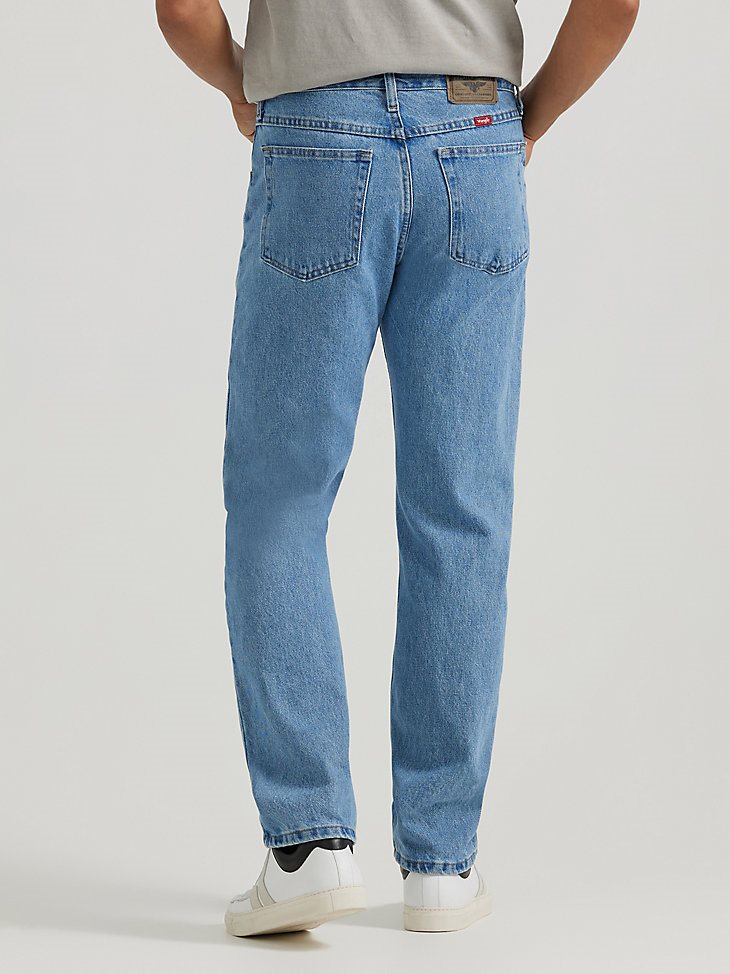 Wrangler Five Star Premium Denim Regular Fit Jean in Lt Stonewash