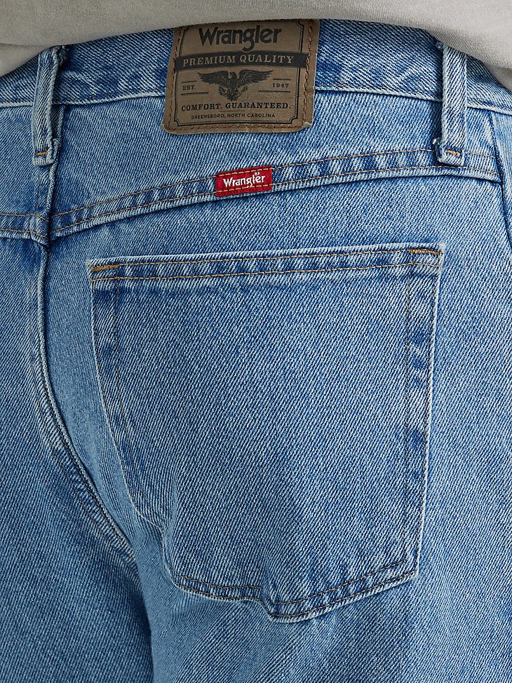 Wrangler Five Star Premium Denim Regular Fit Jean in Lt Stonewash