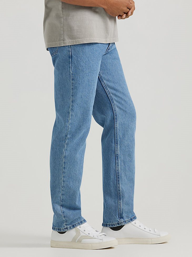 Wrangler Five Star Premium Denim Regular Fit Jean in Lt Stonewash