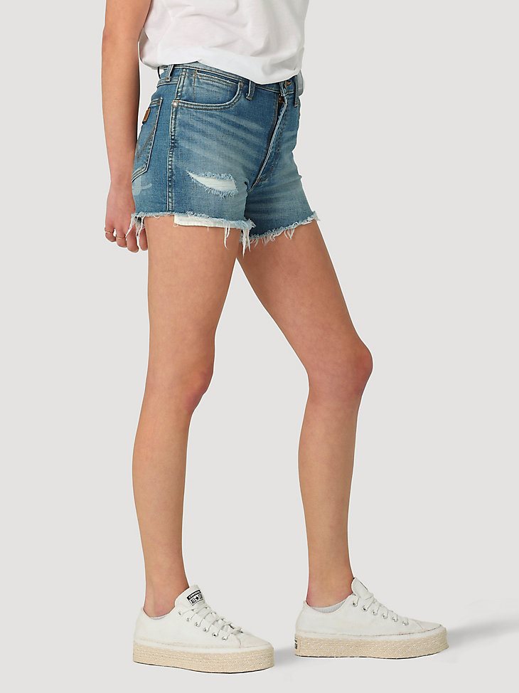 Women's Wrangler Retro Collegiate High Rise Cut-Off Denim Short in University of Tennessee