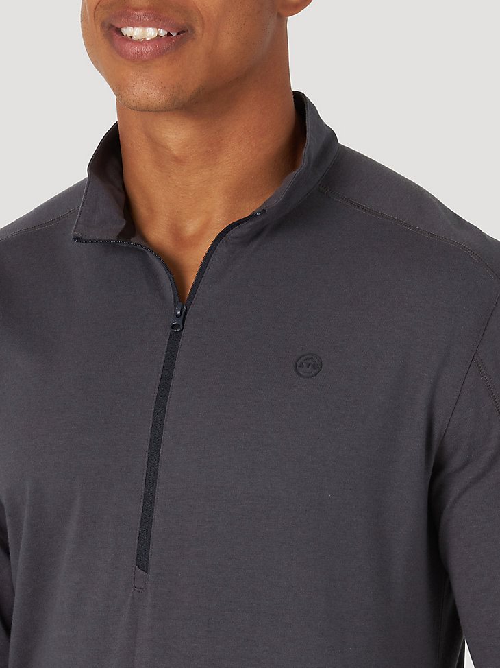 ATG by Wrangler Men's Half Zip Pullover in Black