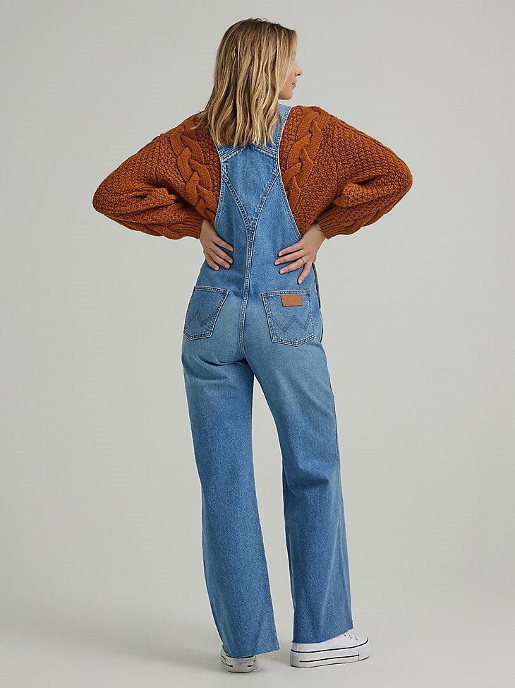 Women's Classic Denim Overalls in First Love Blue