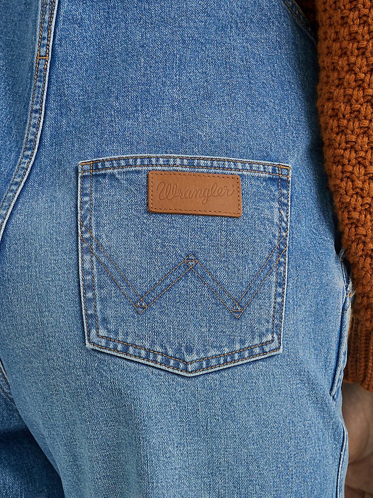 Women's Classic Denim Overalls in First Love Blue
