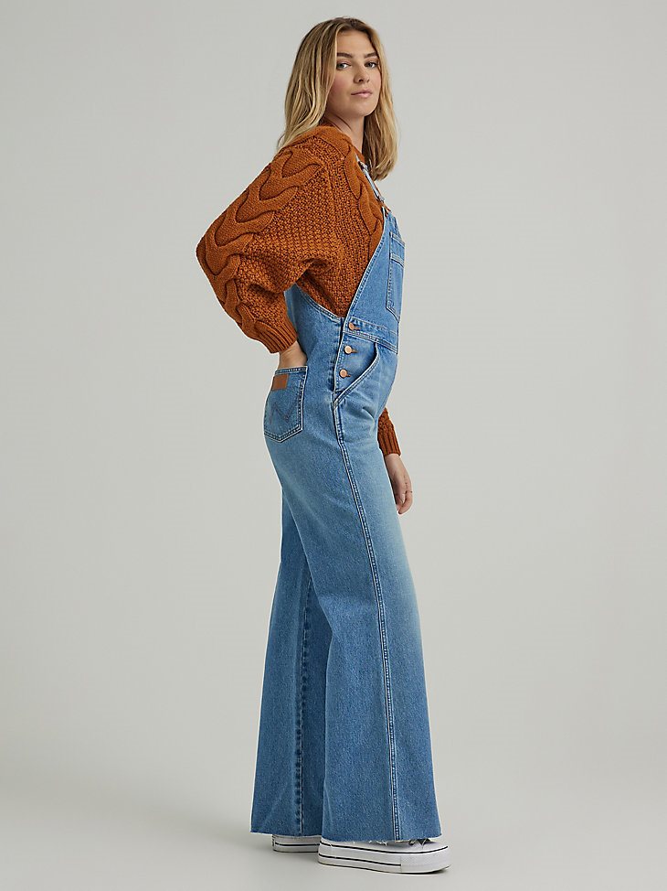 Women's Classic Denim Overalls in First Love Blue