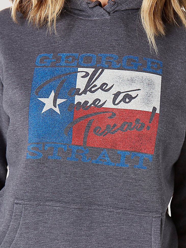 Women's Wrangler George Strait Pullover Hoodie in Charcoal Heather
