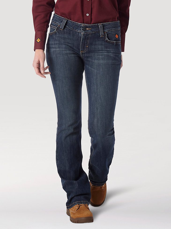 Women's Wrangler Retro Flame Resistant Mae Bootcut Work Jean in Bakersville