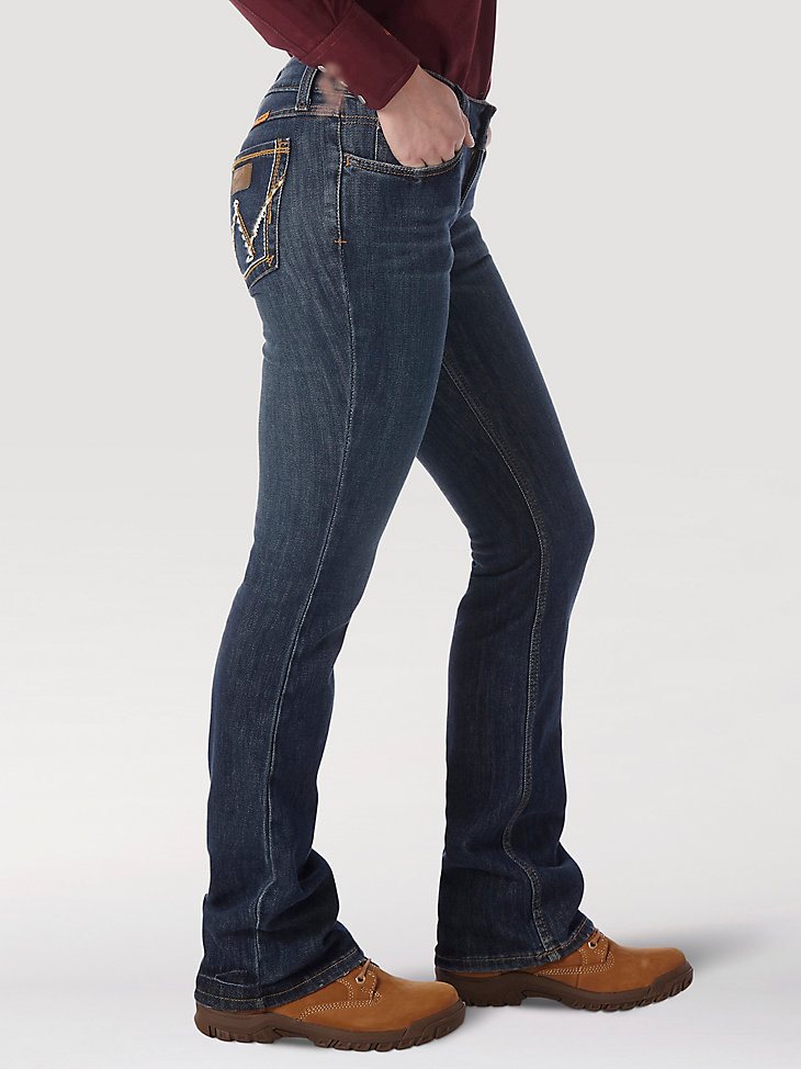 Women's Wrangler Retro Flame Resistant Mae Bootcut Work Jean in Bakersville