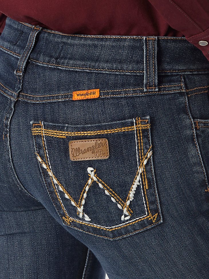 Women's Wrangler Retro Flame Resistant Mae Bootcut Work Jean in Bakersville