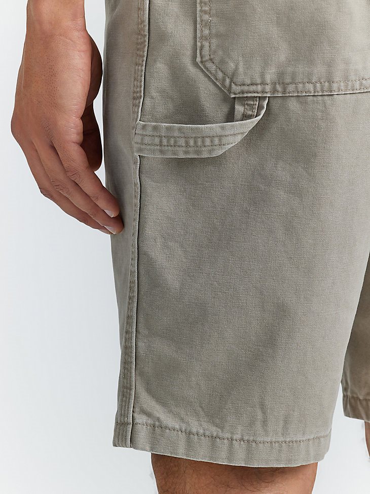 Men's Wrangler Authentics Loose Fit Carpenter Short in Military Khaki