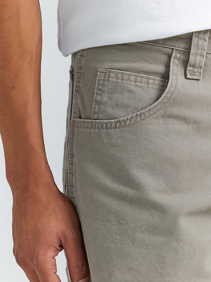 Men's Wrangler Authentics Loose Fit Carpenter Short in Military Khaki