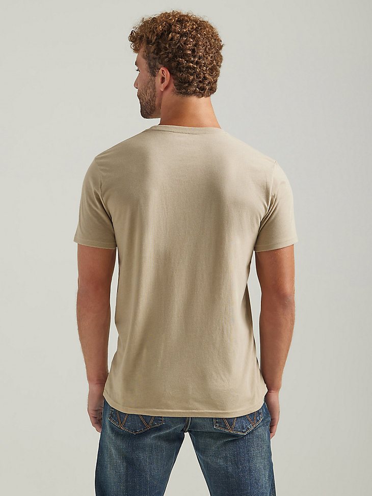 Men's Wrangler Logo Ring Graphic T-Shirt in Trenchcoat Heather