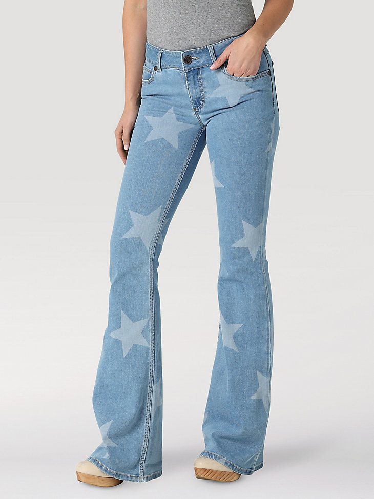 Women's Wrangler Retro Mae Star Flare Jean in Alice