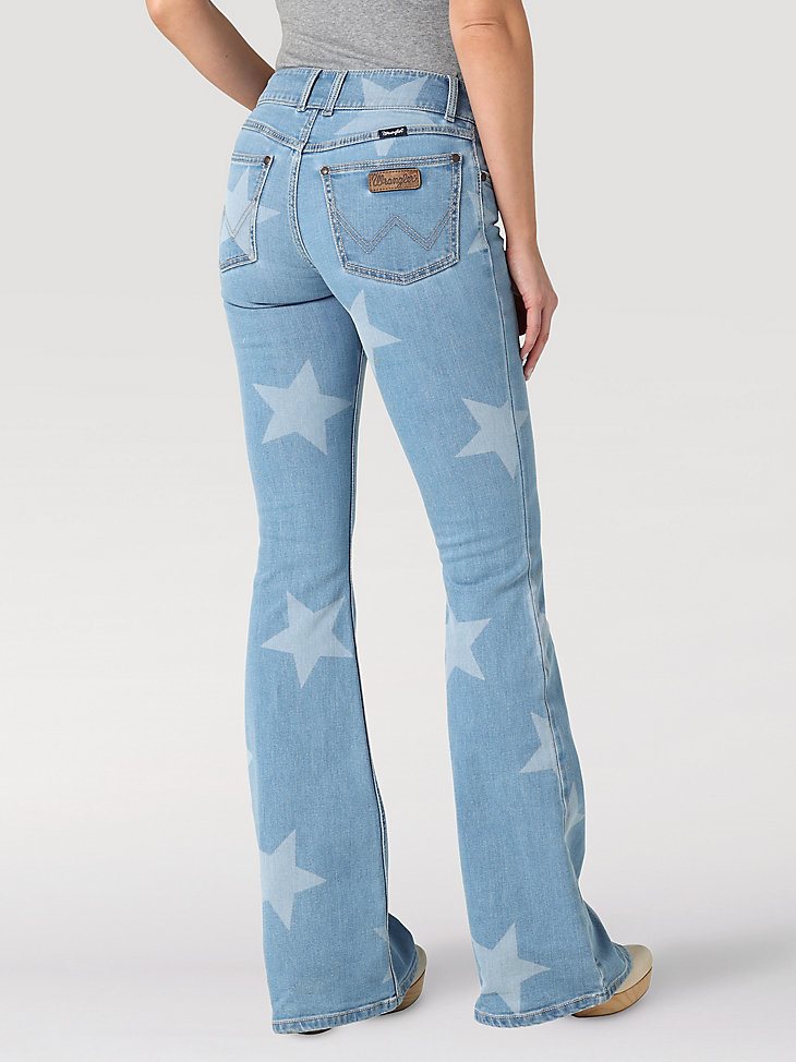 Women's Wrangler Retro Mae Star Flare Jean in Alice