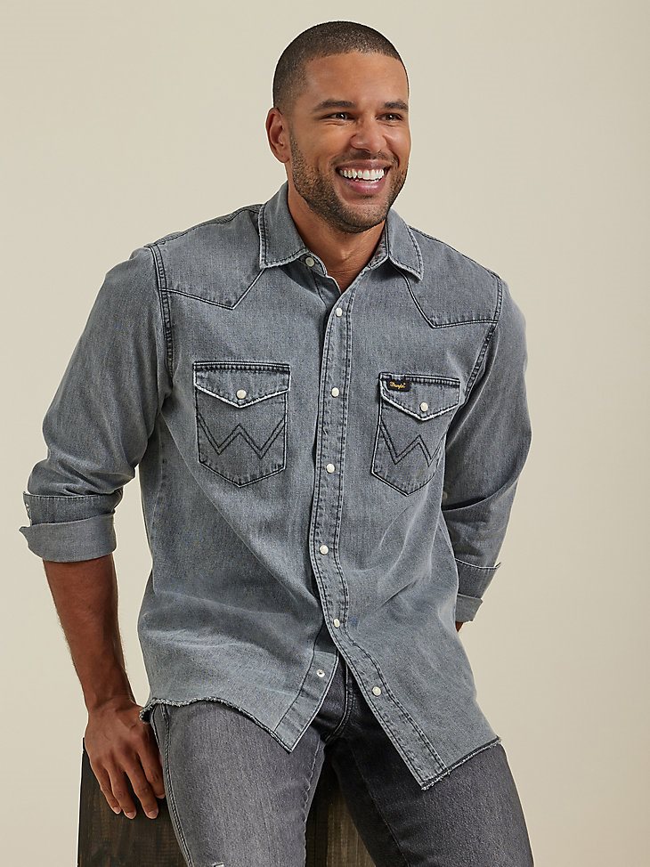 Men's Heritage Workshirt in Washed Black