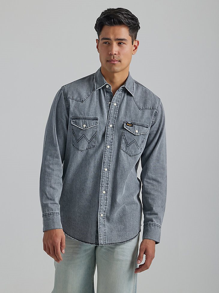 Men's Heritage Workshirt in Washed Black
