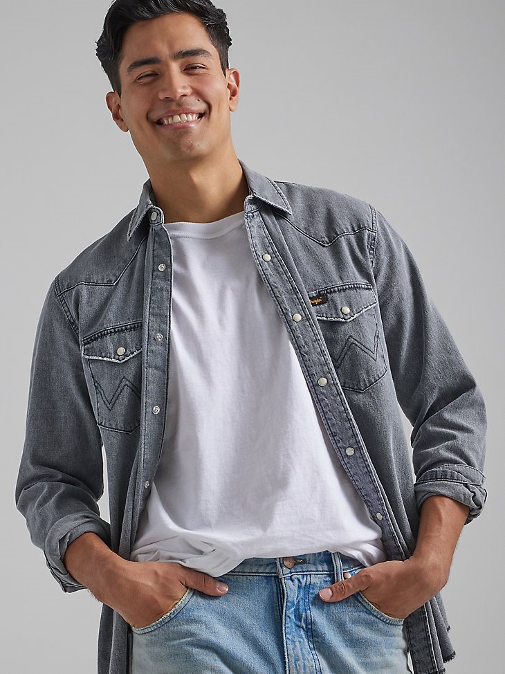 Men's Heritage Workshirt in Washed Black
