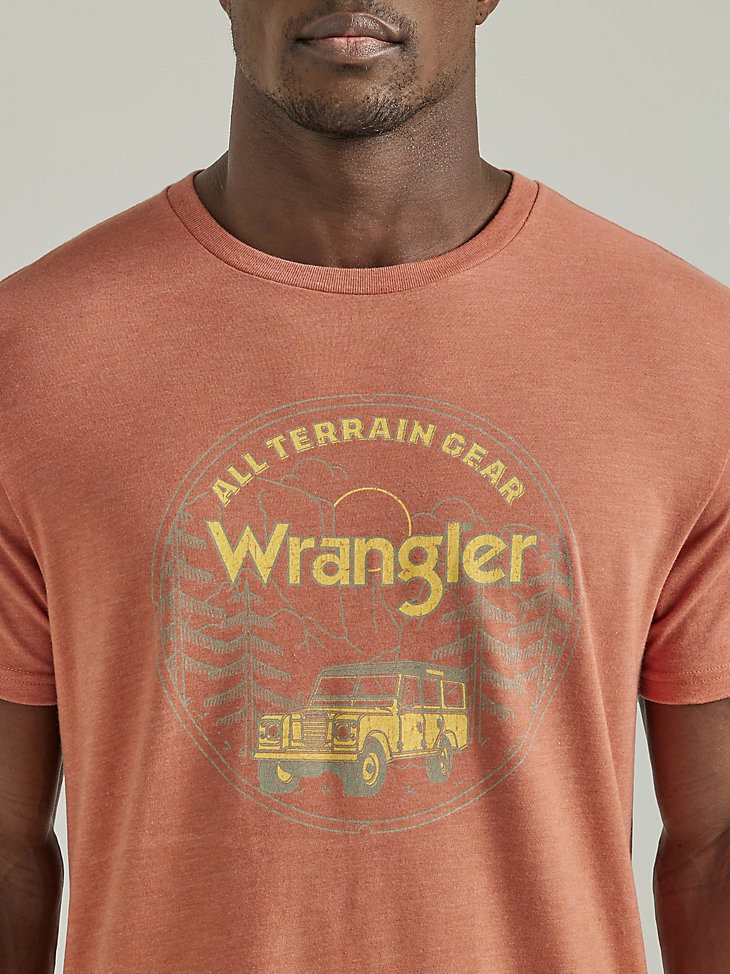 ATG By Wrangler Men's Front Graphic T-Shirt in Redwood