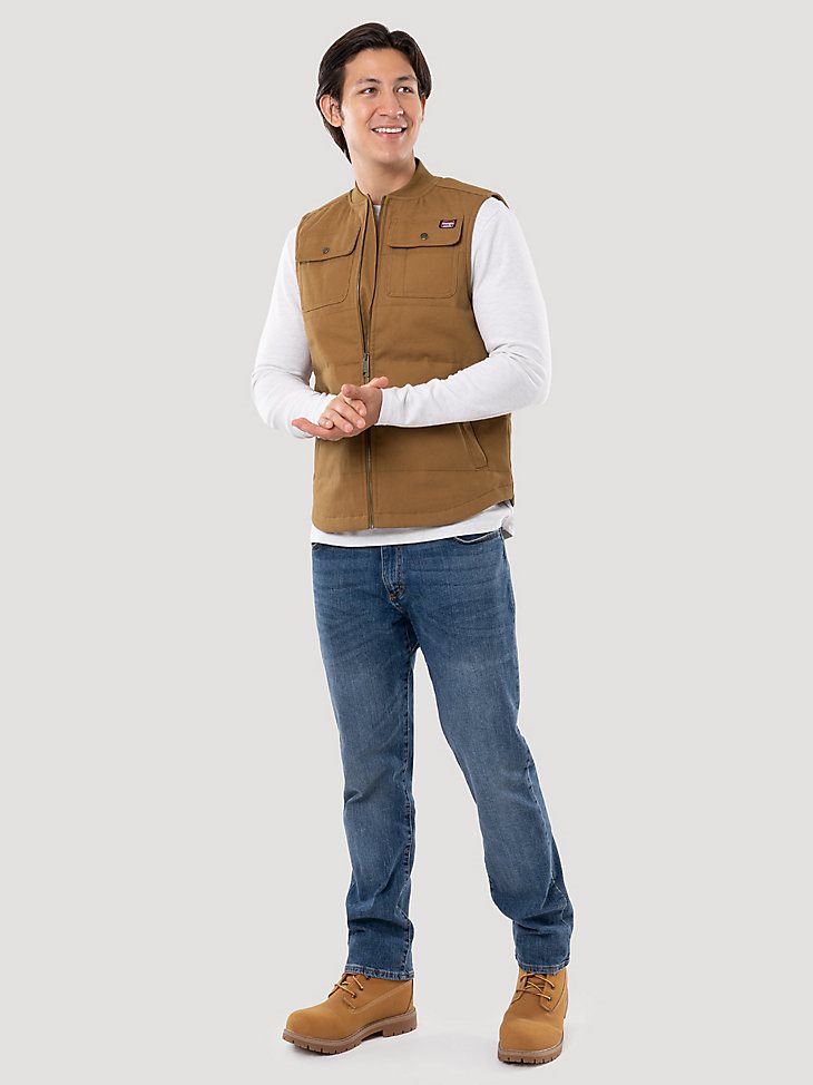Men's Lined Workwear Duck Vest in Duck