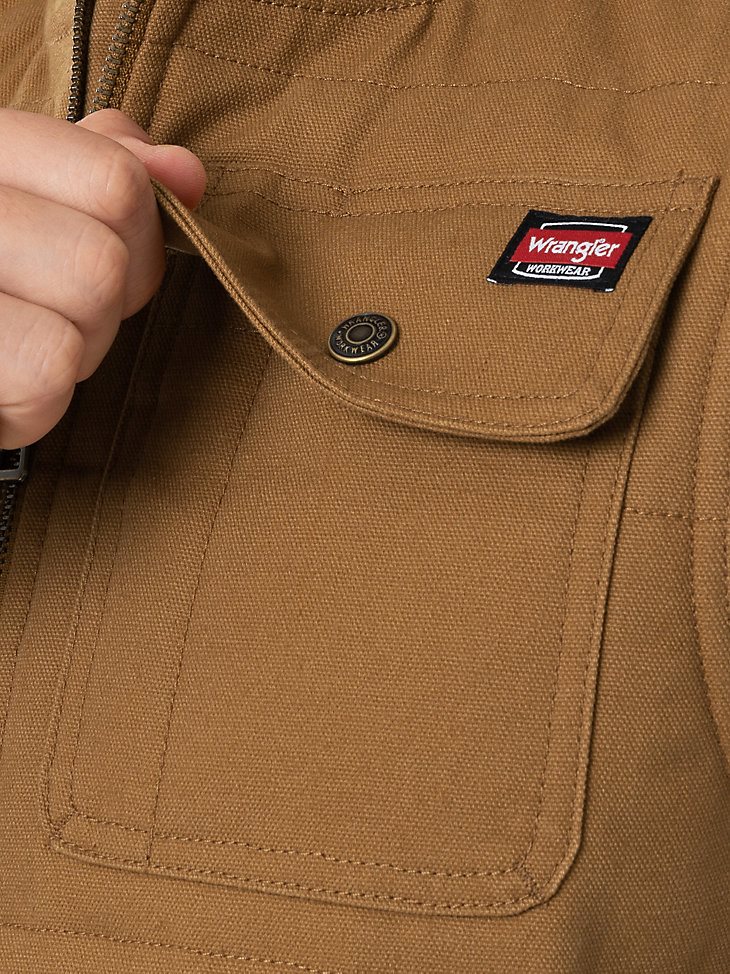 Men's Lined Workwear Duck Vest in Duck