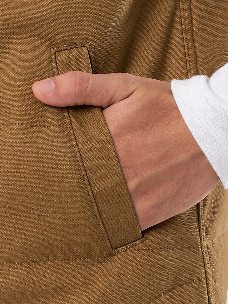 Men's Lined Workwear Duck Vest in Duck