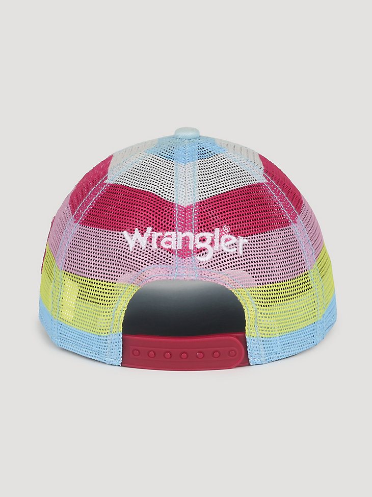 Wrangler x Barbie Girl's Embroidery Mesh Back Baseball Cap in Light Blue