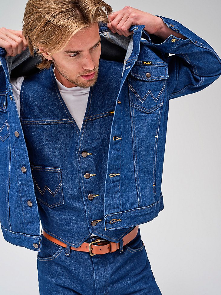 Wrangler Unlined Denim Vest in Prewashed