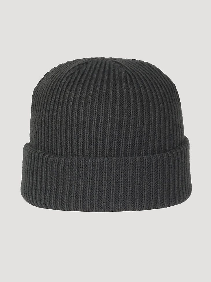 Wrangler Logo Beanie in Charcoal Heather