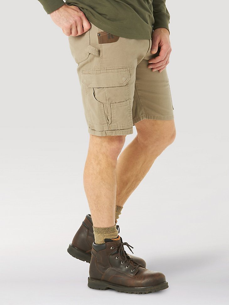 Wrangler RIGGS Workwear Stretch Ranger Cargo Short in Dark Khaki