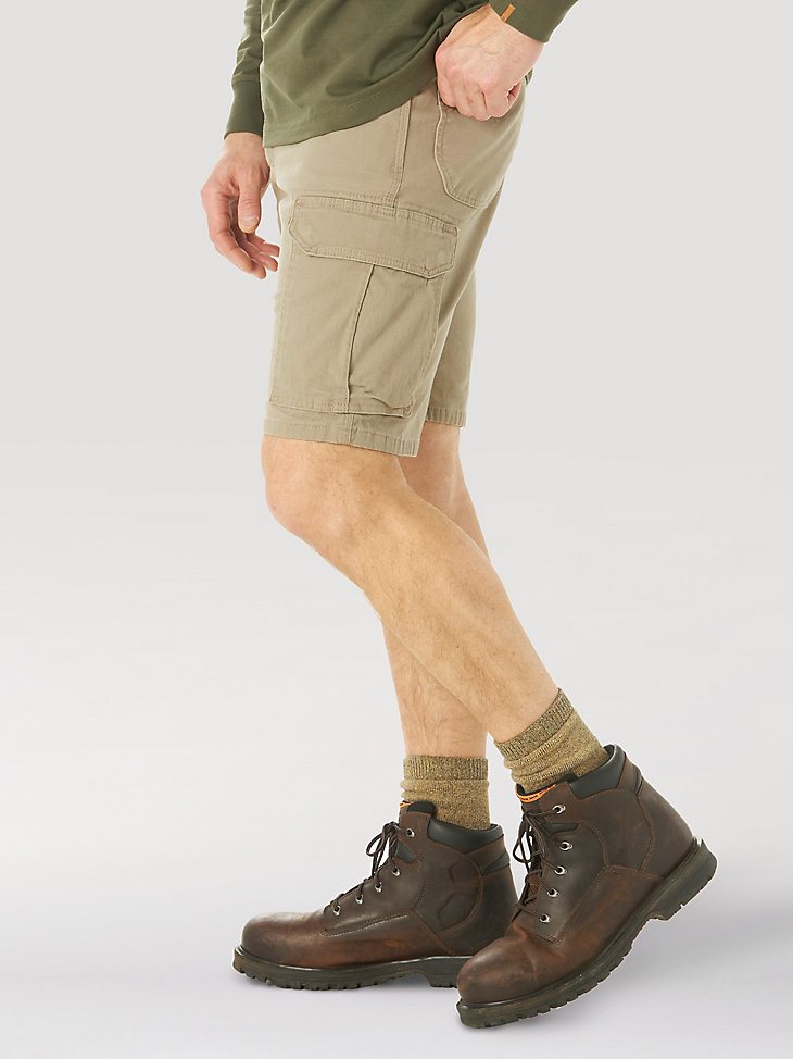 Wrangler RIGGS Workwear Stretch Ranger Cargo Short in Dark Khaki
