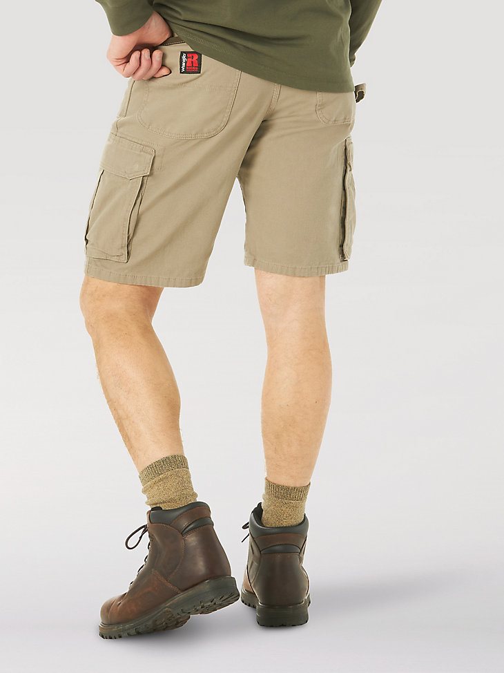 Wrangler RIGGS Workwear Stretch Ranger Cargo Short in Dark Khaki