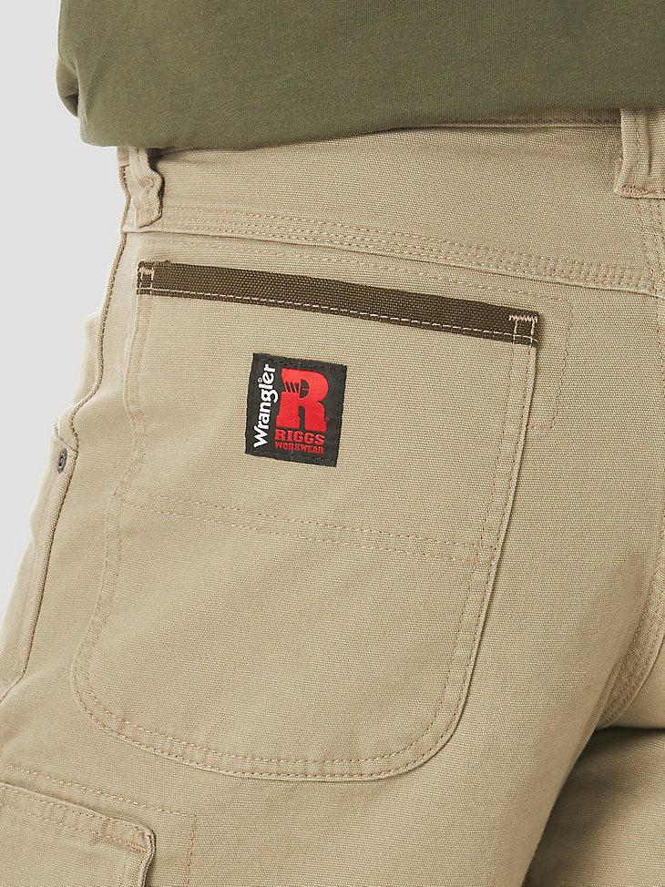 Wrangler RIGGS Workwear Stretch Ranger Cargo Short in Dark Khaki