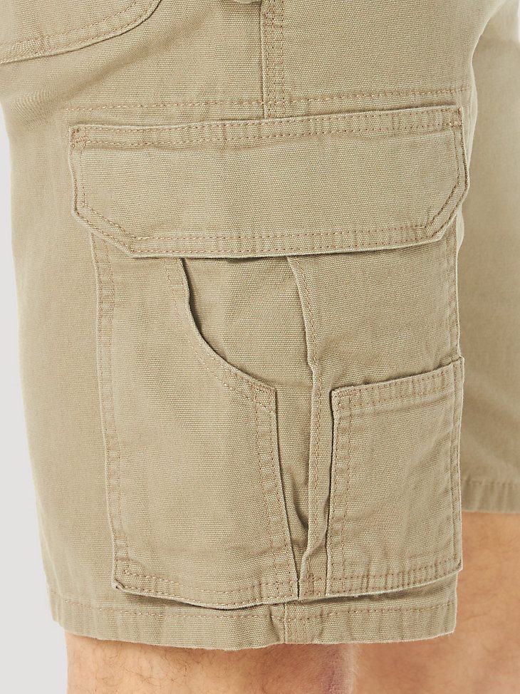 Wrangler RIGGS Workwear Stretch Ranger Cargo Short in Dark Khaki
