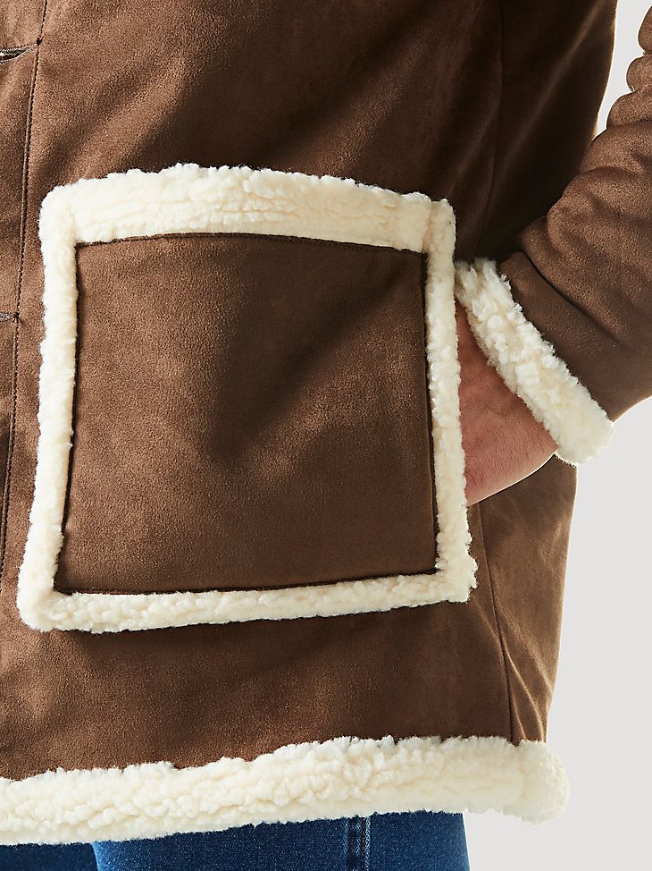 Men's Wrangler Sherpa Contrast Cowboy Jacket in Helzer
