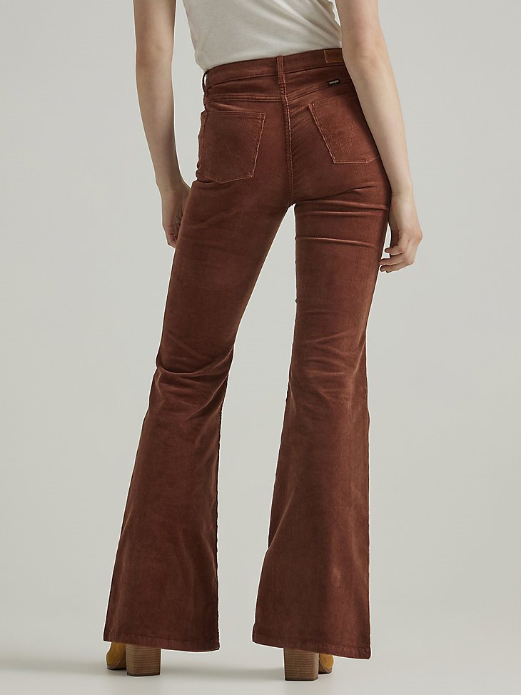 Women's Wrangler Corduroy High Rise Fierce Flare Jean in Saddle