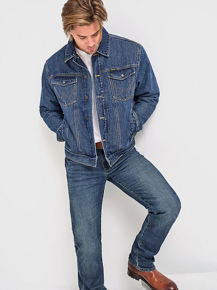 Wrangler Cowboy Cut Unlined Denim Jacket in Stonewash