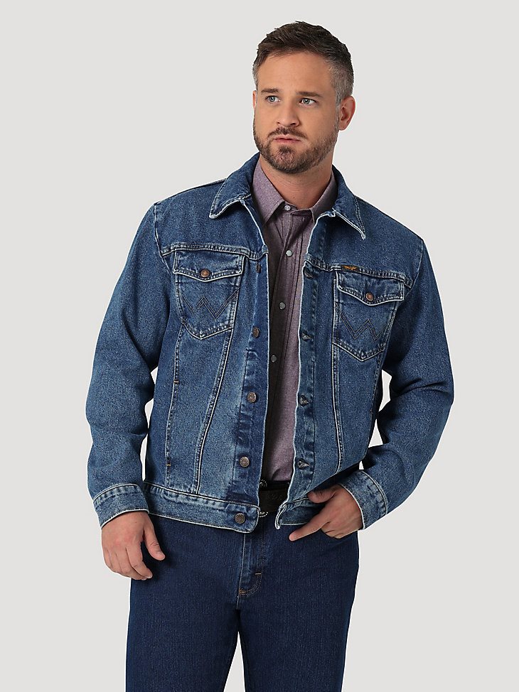Wrangler Cowboy Cut Unlined Denim Jacket in Stonewash