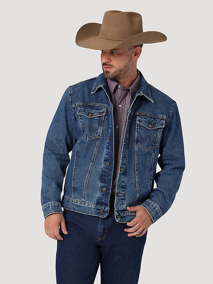 Wrangler Cowboy Cut Unlined Denim Jacket in Stonewash