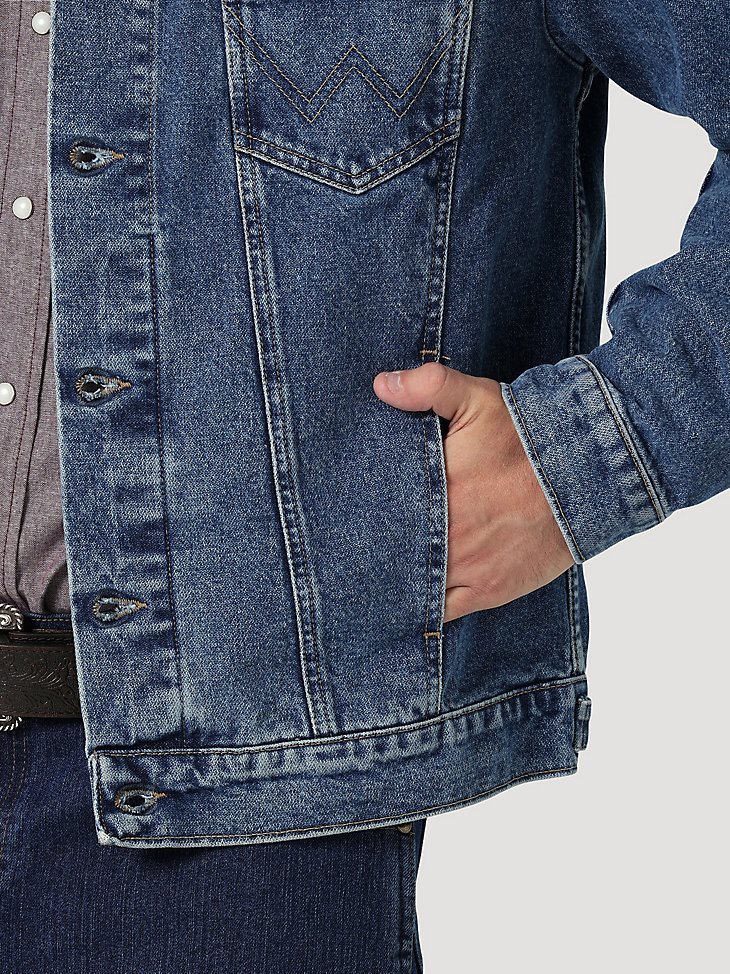 Wrangler Cowboy Cut Unlined Denim Jacket in Stonewash
