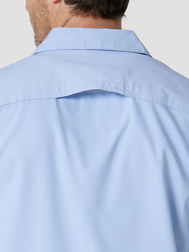 Men's Outdoor Short Sleeve Camp Shirt in Ashley Blue