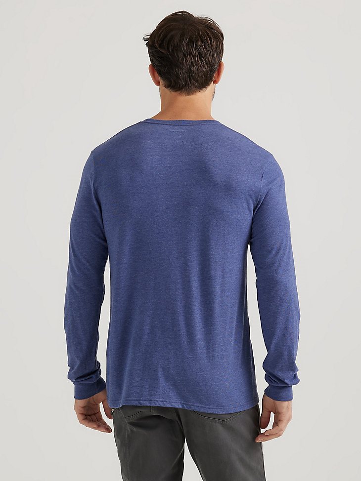 ATG By Wrangler Men's Long Sleeve T-Shirt in Denim Heather