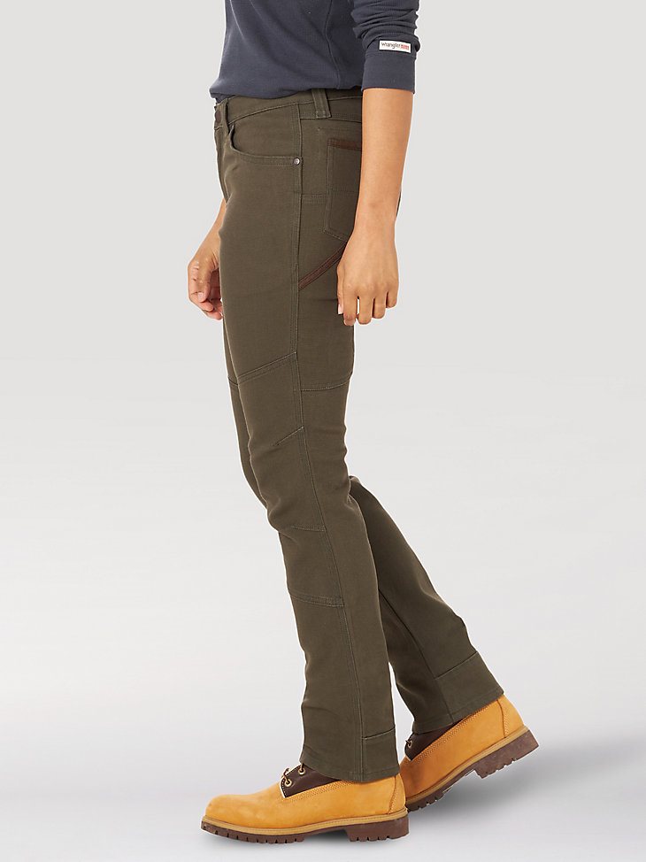 Women's Wrangler RIGGS Workwear Straight Fit Utility Work Pant in Loden