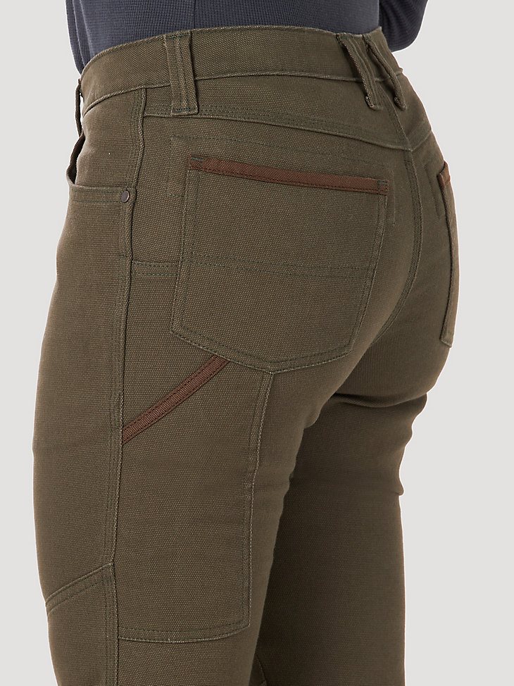 Women's Wrangler RIGGS Workwear Straight Fit Utility Work Pant in Loden
