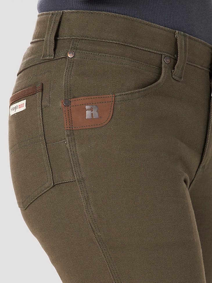 Women's Wrangler RIGGS Workwear Straight Fit Utility Work Pant in Loden