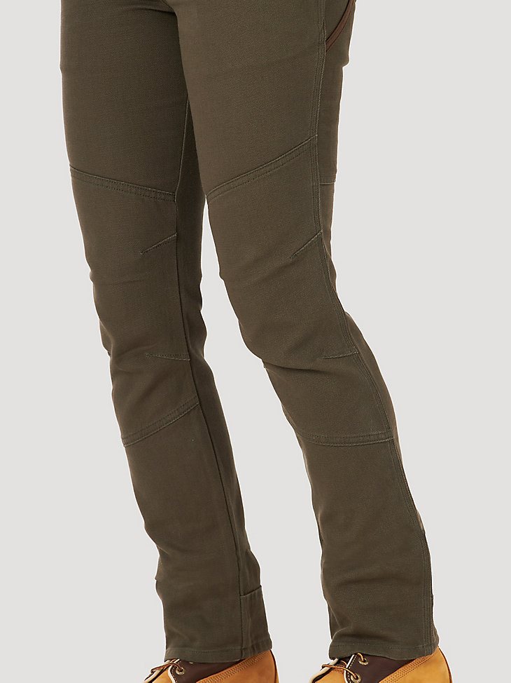 Women's Wrangler RIGGS Workwear Straight Fit Utility Work Pant in Loden