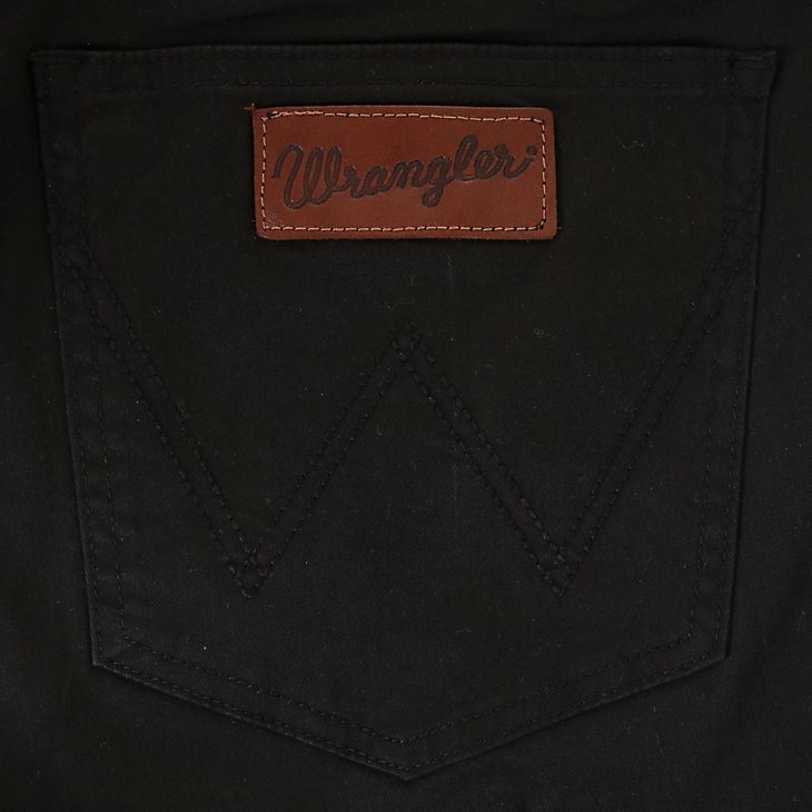 Men's Wrangler Retro Slim Fit Straight Leg Pant in Black