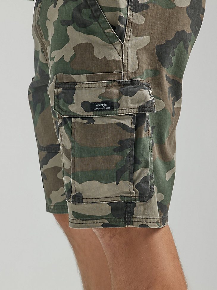 Men's Five Star Premium Cargo Short in Green Brown Camo