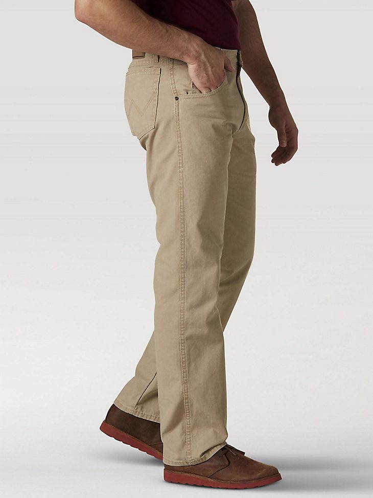 Wrangler Rugged Wear Relaxed Fit Mid Rise Jean in Golden Khaki