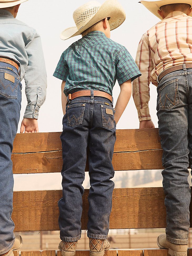 Boy's Prewashed Cowboy Cut Original Fit Jean (8-20) in Prewashed Indigo