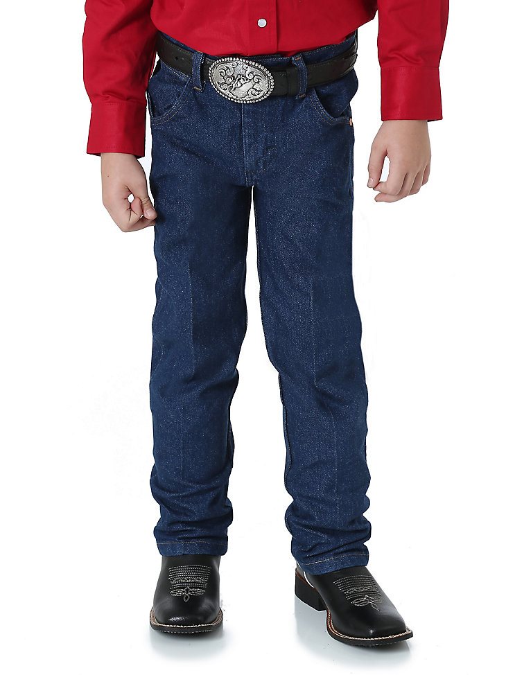 Boy's Prewashed Cowboy Cut Original Fit Jean (8-20) in Prewashed Indigo