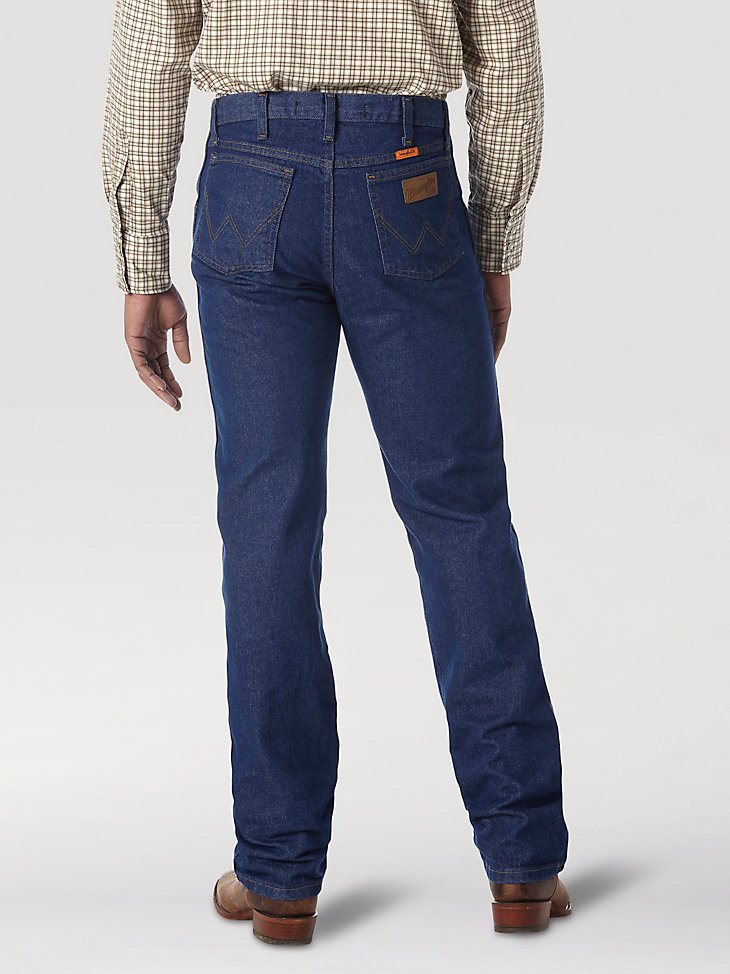 Men's Wrangler FR Flame Resistant Regular Fit Lightweight Denim Jean in Prewash